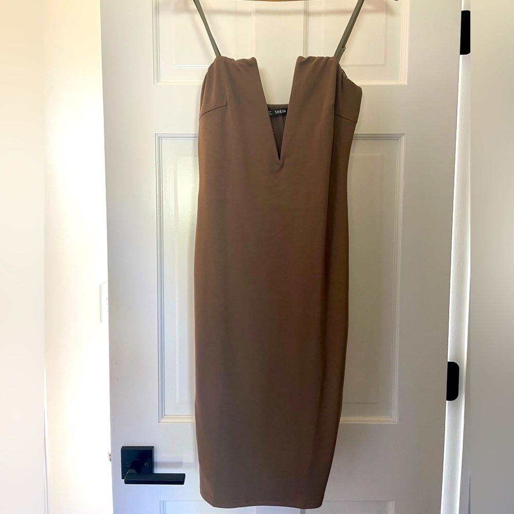Strapless women’s size small body con dress